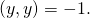 (y,y)=-1.