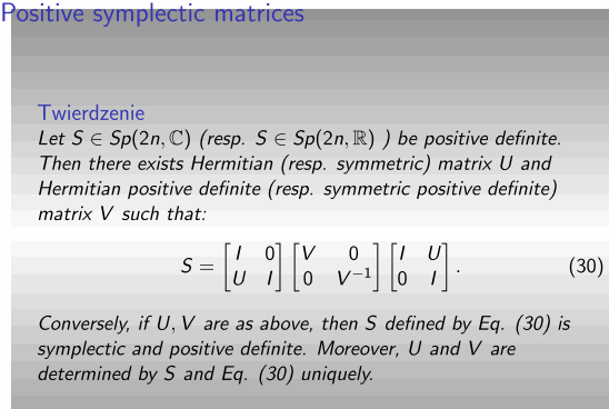 Symplectic positive