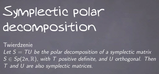 symplectic polar decomposition