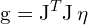 \begin{equation*} \mathrm{g}=\mathrm{J}^{T}\mathrm{J}\,\eta \end{equation*}